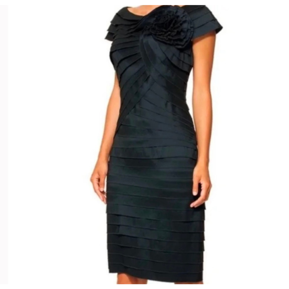 Tadashi Shoji Black Dress Size 4 - Picture 3 of 11